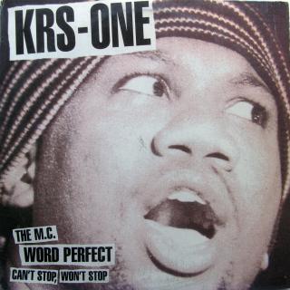 12  KRS One ‎– Can't Stop, Won't Stop / The MC / Word Perfect ((1996) VINYL VE ŠPATNÉM STAVU)