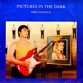 12  Mike Oldfield – Pictures In The Dark (Deska je ohraná s mnoha vlásenkami. Hraje fajn s mírným praskotem v tišších pasážích. Obal je v dobrém stavu, mírně obnošený.)