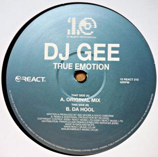 12&quot; DJ Gee ‎– True Emotion