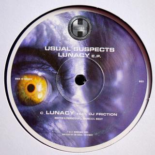 12  Usual Suspects ‎– Lunacy E.P. (Pouze vinyl 2 z původního 2LP. Deska i obal jsou ve velmi pěkném stavu.)