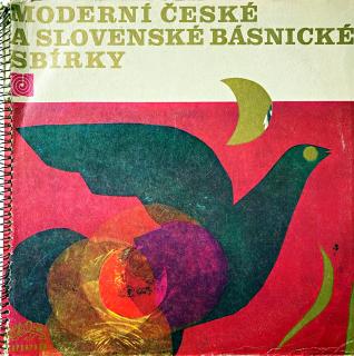 2x10  Moderní České A Slovenské Básnické Sbírky I. (Pro gramofon se 16-ti otáčkami za minutu. Včetně knížky (16 stran). Obě desky jsou v pěkném a lesklém stavu, pouze jemné vlásenky. Hrají dobře s mírným praskotem. Obal je trochu obnošený viz fotky, nahoř