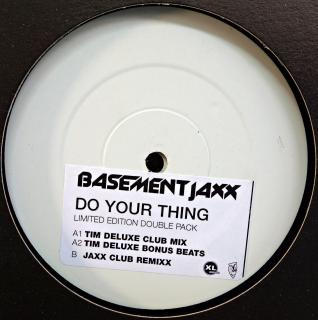 2x12  Basement Jaxx ‎– Do Your Thing (Desky i obal jsou v pěkném stavu (Limited Edition, White Label, UK, 2002, House))