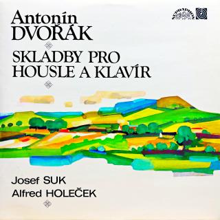 2xLP Antonín Dvořák - Josef Suk / Alfred Holeček – Skladby Pro Housle A Klavir (Včetně přílohy. Rozevírací obal. Top stav i zvuk!)