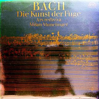 2xLP Bach, Ars Rediviva Chamber Orchestra, Milan Munclinger – Die Kunst Der Fuge (Kvadrofonický záznam. Rozevírací obal. Top stav i zvuk!)