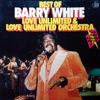 2xLP Best Of Barry White, Love Unlimited &amp; Love Unlimited Orchestra (KOMPILACE (Germany, Soul, Disco) ROZEVÍRACÍ OBAL, BAREVNÝ PLAKÁT 60 x 60 CM)