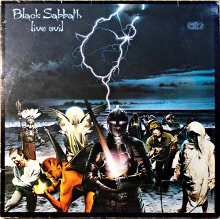 2xLP Black Sabbath ‎– Live Evil (Desky jsou hodně hrané. Mnoho vlásenek a pár výraznějších škrábanců. Stále si lze užít skvělý zvuk, ale místy je slyšet lupanec a praskot v tichých pasážích. Rozevírací obal má oděrky a drobné praskliny na hranách.)