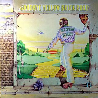 2xLP Elton John ‎– Goodbye Yellow Brick Road (Desky jen lehce ohrané s jemnými vlásenkami. Rozevírací obal také pouze lehce obnošený.)