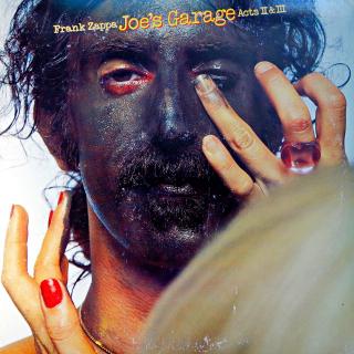 2xLP Frank Zappa ‎– Joe's Garage Acts II &amp; III (Červený a modrý vinyl. Včetně insertu s texty (4 strany). Obě desky jsou v pěkném stavu, pár jemných vlásenek. Rozevírací obal je ve velmi pěkném stavu.)