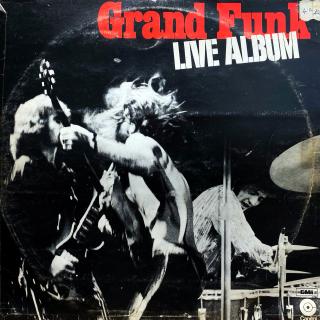 2xLP Grand Funk Railroad ‎– Live Album (Obě desky jsou ohrané s jemnými vlásenkami i jemnými povrchovými oděrkami. Hrají fajn, stále dobrý zvuk. Rozevírací obal je v horším stavu viz foto.)