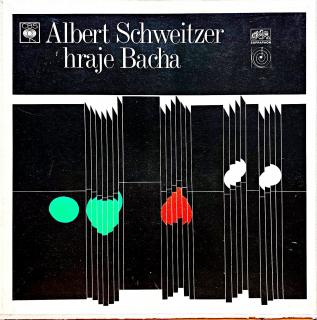 2xLP J.S. Bach, A. Schweitzer – Albert Schweitzer Hraje Bacha (V kartonovém boxu včetně brožury (12 stran). Desky v top stavu!)