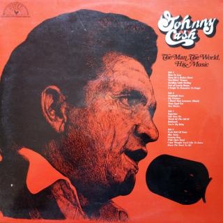 2xLP Johnny Cash ‎– The Man, The World, His Music ((1973) KOMPILACE, ROZEVÍRACÍ OBAL, SUPER STAV)