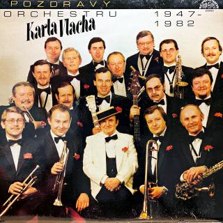 2xLP Karel Vlach Se Svým Orchestrem – Pozdravy Orchestru Karla Vlacha 1947-1982 (Rozevírací obal, včetně brožury (8 stran). Velmi pěkný stav i zvuk.)