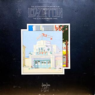 2xLP Led Zeppelin ‎– The Soundtrack From The Film The Song Remains The Same (První deska je pěkná a lesklá s několika velmi jemnými šmouhami. Na druhé desce jsou čtyři drobné oděrky, zde je pár otoček slyšet jemný lupanec. Kromě toho hrají obě výborně, sk