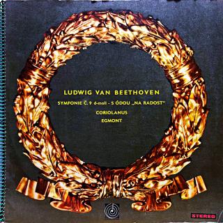 2xLP Ludwig van Beethoven – Symfonie Č. 9 D-Moll - S Ódou  Na Radost  / Corio... (Včetně přílohy a brožury (10 stran, svázáno). Velmi pěkný stav i zvuk.)