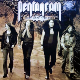 2xLP Pentagram ‎– First Daze Here Too: The Vintage Collection (Zeleno-hnědý vinyl s barevnými stříkanci. Vložena brožura. Na obalu stopa po stržené samolepce, ale jinak pěkný stav (Album, US, 2006, Blues Rock, Hard Rock, Doom Metal))