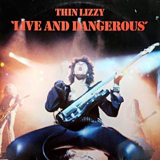 2xLP Thin Lizzy ‎– Live And Dangerous (Desky lehce ohrané s vlásenkami. Rozevírací obal také trochu obnošený s oděrkami na hranách.)