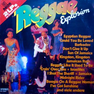 2xLP Unknown Artist ‎– Reggae Explosion (KOMPILACE, COVER VERZE SLAVNÝCH PÍSNÍ, ROZEVÍRACÍ OBAL, Made in Germany)