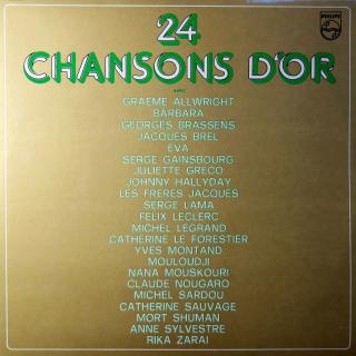 2xLP Various ‎– 24 Chansons D'or (Rozevírací obal. Velmi dobrý stav)