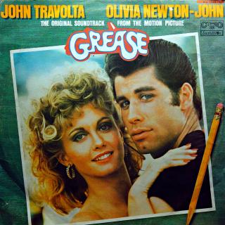 2xLP Various ‎– Grease (The Original Soundtrack From The Motion Picture) (Obě desky jsou trochu ohrané, mnoho vlásenek. Hrají dobře, mírný praskot v záznamu. Obal taky trochu obnošený, má proseknutý hřbet asi 5 cm.)