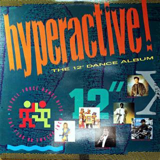 2xLP Various ‎– Hyperactive! The 12  Dance Album (Desky v dobrém stavu, drobné stopy používání. Rozevírací obal také pěkný, jen drobné oděrky na hranách.)