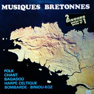 2xLP Various ‎– Musiques Bretonnes (Desky i rozevírací obal jsou v pěkném stavu (Kompilace, Francie, 1982, Keltská hudba))