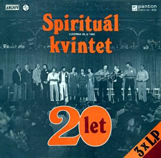 3xLP Spirituál Kvintet ‎– 20 Let (V kartonovém boxu včetně přílohy (4 strany). Všechny tři desky, box i brožura jsou v krásném stavu, jen pár velmi jemných vlásenek.)