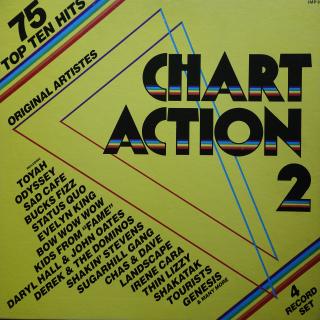 4xLP Various ‎– Chart Action 2 (KOMPILACE, V BOXU, DESKY JSOU V HORŠÍM STAVU)