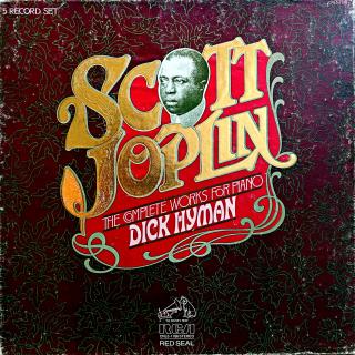 5xLP Scott Joplin - Dick Hyman – The Complete Works For Piano (V kartonovém boxu včetně brožury (12 stran). Desky v top stavu!)
