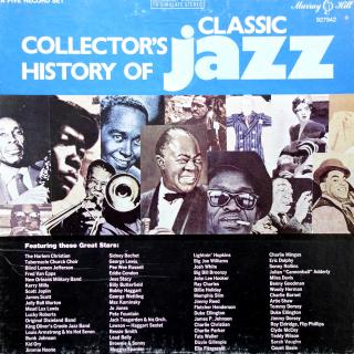 5xLP Various ‎– Collector's History Of Classic Jazz (KOMPILACE (1975) BOX MÁ NATRŽENÉ ROHY, SAMOTNÉ VINYLY OK, VLOŽENY JEN DO VNITŘNÍCH TENKÝCH OBALŮ)