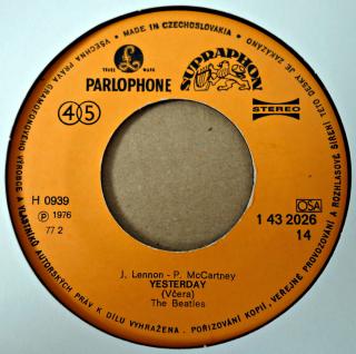 7&quot; The Beatles ‎– Yesterday / I Should Have Known Better