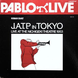 BOX 3xLP Jazz At The Philharmonic ‎– J.A.T.P. In Tokyo (Live At The Nichigeki Theatre 1953 (1977, USA, Bop, Swing) BROŽURA, DESKY V SUPER STAVU MINT)