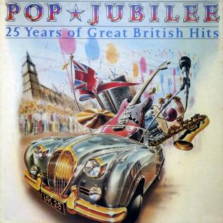 BOX 8xLP Pop Jubilee - 25 Years Of Great British Hits ((1983) KOMPILACE, V KARTONOVÉM BOXU S BROŽUROU, PĚKNÝ STAV)