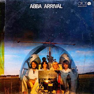 LP ABBA ‎– Arrival (Deska jen mírně ohraná s jemnými vlásenkami. Hraje fajn, dobrý zvuk, mírný praskot v tichých pasážích. Obal má hranu spravenou lep. páskou viz foto.)