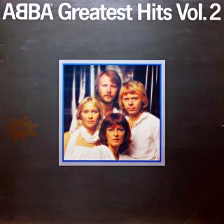 LP ABBA ‎– Greatest Hits Vol. 2 (Deska v pěkném stavu, jen lehce ohraná. Hraje fajn, bezvadný zvuk. Rozevírací obal taky v pěkném stavu s lehkými oděrkami na hranách (Kompilace, Yugoslavia, 1979, Pop Rock, Disco))