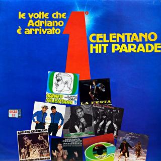 LP Adriano Celentano Hit Parade - Le Volte Che Adriano È Arrivato Primo (Deska i obal jsou v bezvadném a lesklém stavu. Pravděpodobně nehrané.)