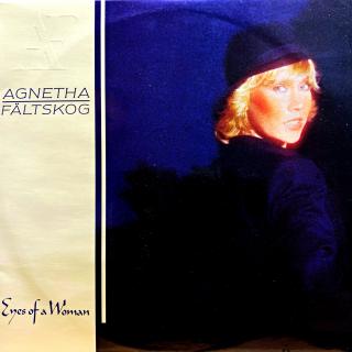 LP Agnetha Fältskog – Eyes Of A Woman (Deska je pěkná a lesklá, tři velmi jemné šmouhy a jedna drobná oděrka. Hraje bezvadně, výborný a čistý zvuk. Obal je krásný a lesklý, pouze velmi lehké stopy používání. Orig. vnitřní obal s potiskem.)