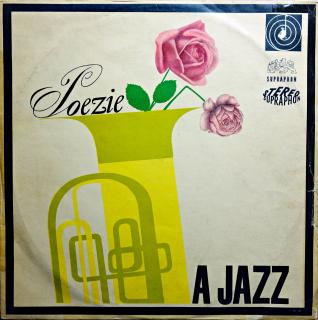 LP Andrej Vozněsenskij / Václav Hrabě ‎– Poezie A Jazz II. (Deska je ohraná s vlásenkami i drobnými oděrkami. V mluvených pasážích výraznější praskot, ale hudba hraje ok. Obal má hrany olepené lep. páskou viz foto (Club Edition, Stereo))