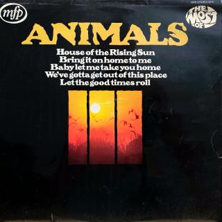 LP Animals ‎– The Most Of (Deska je trochu ohraná, mnoho jemných vlásenek a pár velmi jemných povrchových oděrek. Hraje dobře s mírným praskotem v záznamu. Obal je v pěkném stavu, lehce obnošený.)