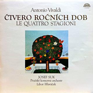 LP Antonio Vivaldi, Suk, Hlaváček – Čtvero Ročních Dob Le Quattro Stagioni (Kvadrofonický záznam. Velmi pěkný stav i zvuk.)