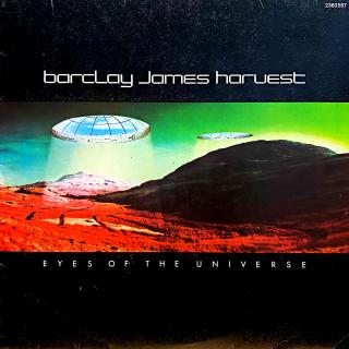 LP Barclay James Harvest ‎– Eyes Of The Universe (Včetně přílohy. Deska je v krásném a lesklém stavu, jen pár jemných vlásenek. Hraje bezvadně, výborný a čistý zvuk. Obal je taky krásný a lesklý, pouze drobné jemné oděrky na hranách.)