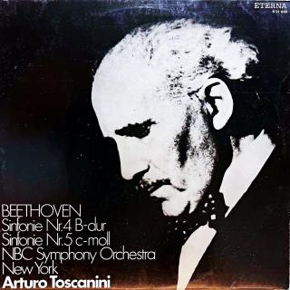 LP Beethoven - NBC Symphony Orchestra NY, A.Toscanini – Sinfonien Nr. 4 Und 5 (Deska v top stavu!)