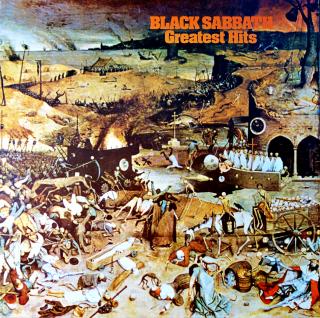 LP Black Sabbath ‎– Greatest Hits (Deska i obal jsou ve velmi dobrém stavu. Jen pár jemných vlásenek, ještě se leskne.)