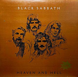 LP Black Sabbath ‎– Heaven And Hell (Deska je v bezvadném, lesklém a krásném stavu. Výborný a čistý zvuk i v pasážích mezi skladbami. Obal taky ve velmi pěkném stavu, jen drobná stopa po stržené cenovce na zadní straně.)