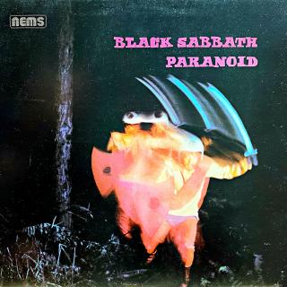 LP Black Sabbath ‎– Paranoid (Deska je v krásném a lesklém stavu, jen lehce ohraná s jemnými vlásenkami. Hraje výborně, bezvadný a čistý zvuk. Rozevírací obal  je taky krásný, pouze velmi lehké stopy používání a stopa po cenovce na zadní straně viz fotky.