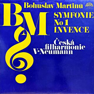 LP Bohuslav Martinů / V. Neumann – Symfonie No1 / Invence (Velmi pěkný stav i zvuk.)