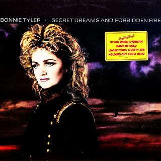 LP Bonnie Tyler – Secret Dreams And Forbidden Fire (Deska je v krásném a lesklém stavu, téměř v perfektní kondici, pouze několik jemných vlásenek. Výborný a čistý zvuk. Obal je taky v krásném stavu, jen cenovka na zadní straně.)