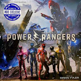 LP Brian Tyler – Power Rangers (Original Motion Picture Soundtrack) (Modrý vinyl. Nové a stále zatavené ve fólii - perfektní stav.)