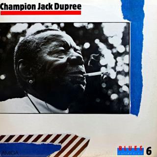 LP Champion Jack Dupree ‎– Blues Collection 6 (Deska je ve velmi pěkném a lesklém stavu, jen několik jemných vlásenek. Bezvadný a čistý zvuk i v pasážích mezi skladbami. Obal je v krásném stavu.)