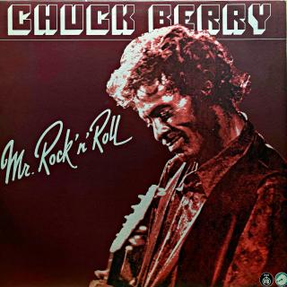 LP Chuck Berry ‎– Mr. Rock 'n' Roll (Deska v pěkném stavu, pouze jemné vlásenky a jedna drobná oděrka. Zde jsou asi čtyři otočky slyšet jemné lupance. Jinak hraje bezvadně. Obal v pěkném stavu, )