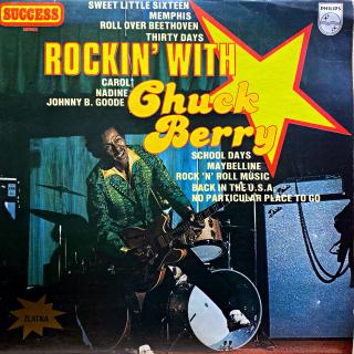 LP Chuck Berry ‎– Rockin' With Chuck Berry (Na desce jsou jemné povrchové šmouhy a pár menších oděrek. Hraje velmi dobře, jen mírný praskot v záznamu. Obal je v pěkném stavu.)